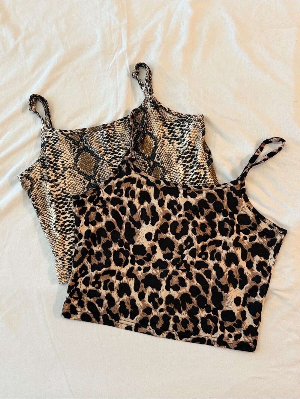 Animal Print Cami Tank Top - Leopard & Snake prints